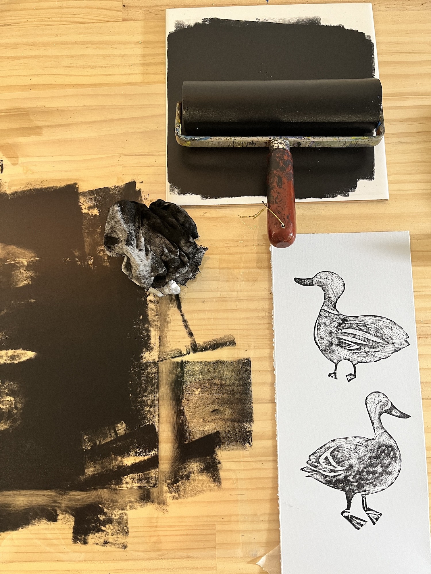 Making Collagraph Creatures with Alisa Tanaka-King