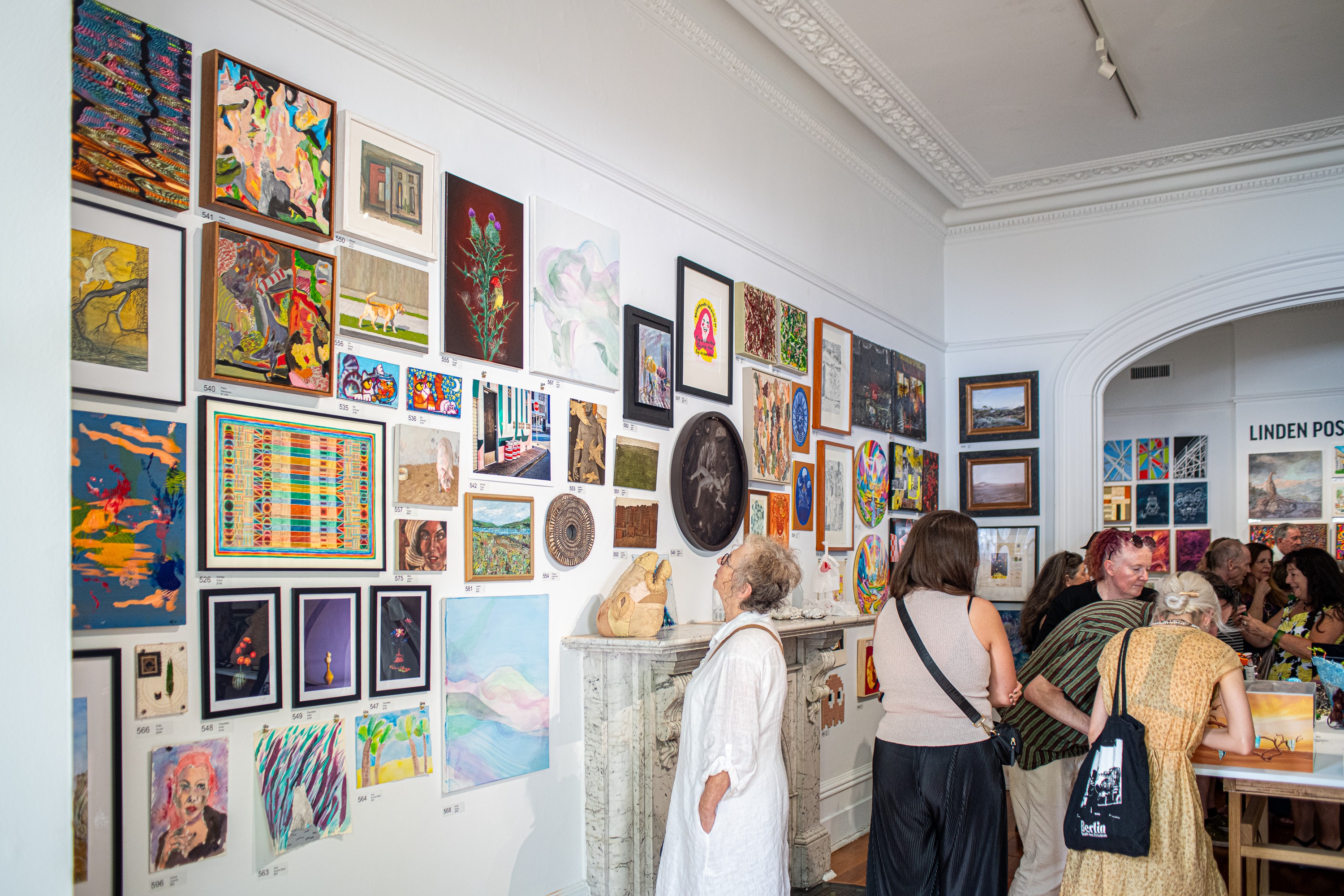 Opening of Linden Postcard Show 2025