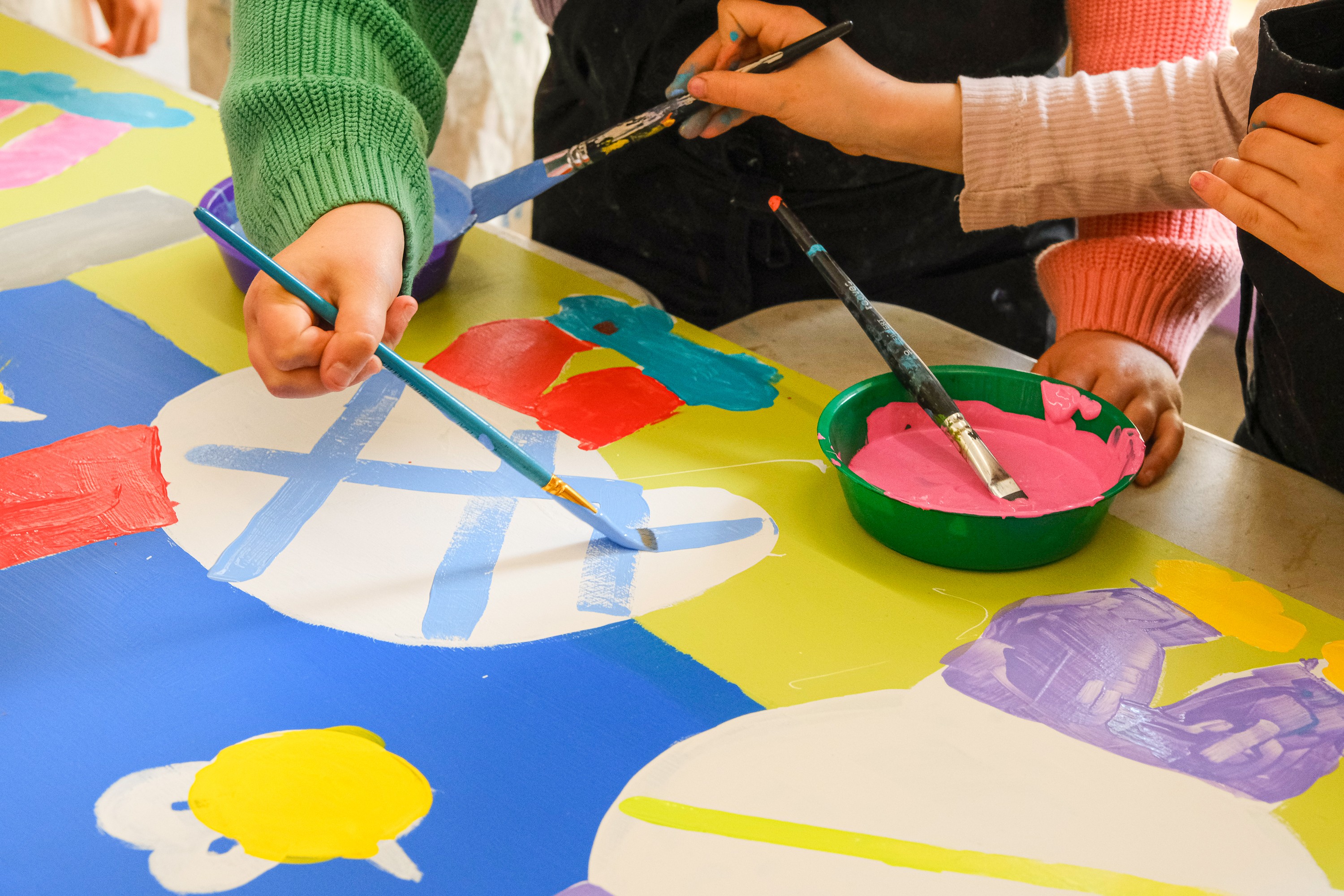 Mural painting with Bianca Easton