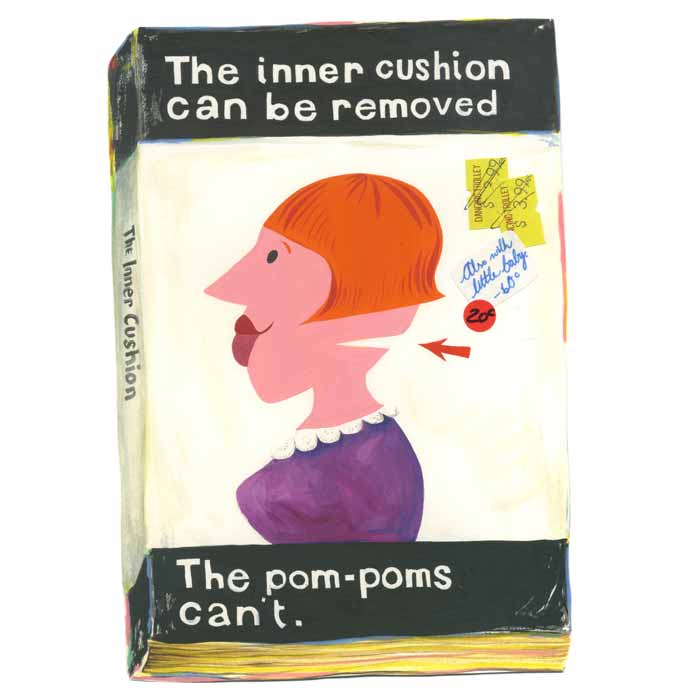 Anna Hoyle, the inner cushion can be removed (pompoms)