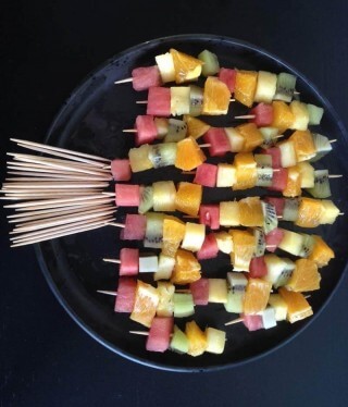 Mini Rainbow Skewers